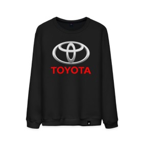 Мужской свитшот хлопок с принтом TOYOTA в Курске, 100% хлопок |  | auto | sport | toyota | авто | автомобиль | автомобильные | бренд | марка | машины | спорт | тойота