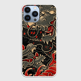 Чехол для iPhone 13 Pro Max с принтом Dsquared tatoo DRAGON в Курске,  |  | disquared tatoo | disquared тату | dragon | japan | восток | дракон | знак | иероглифы | китай | надписи | символ | тату | татуировки | япония