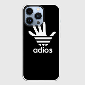 Чехол для iPhone 13 Pro с принтом Adios в Курске,  |  | adidas | adios | адидас | адьос | бренд | ладонь | мем | отпечаток | рука