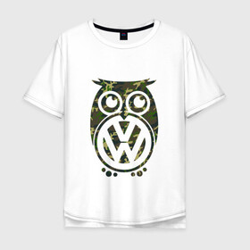 Мужская футболка хлопок Oversize с принтом Volkswagen Hibou (Z) в Курске, 100% хлопок | свободный крой, круглый ворот, “спинка” длиннее передней части | amarok | arteon | caravelle | golf | polo | scirocco | teramont | tiguan | touareg | transporter | volkswagen | vw | wv | авто | автомобиль | ам | бренд | карбон | машина | машины | народный автомобиль | фольксваген