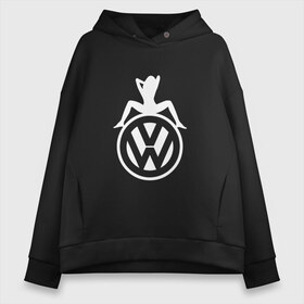 Женское худи Oversize хлопок с принтом Volkswagen Girl (Z) в Курске, френч-терри — 70% хлопок, 30% полиэстер. Мягкий теплый начес внутри —100% хлопок | боковые карманы, эластичные манжеты и нижняя кромка, капюшон на магнитной кнопке | amarok | arteon | bora | caravelle | golf | polo | scirocco | teramont | tiguan | touareg | transporter | volkswagen | vw | wv | авто | автомобиль | ам | бора | бренд | народный автомобиль | фольксваген