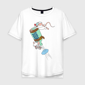 Мужская футболка хлопок Oversize с принтом Брейн и Пинки.Animaniacs в Курске, 100% хлопок | свободный крой, круглый ворот, “спинка” длиннее передней части | animaniacs | vdpartat | белая мышь | брейн | гений | глупая мышь | озорные анимашки | пинки