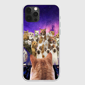 Чехол для iPhone 12 Pro Max с принтом КОТ DJ в Курске, Силикон |  | cat | взгляд | кот | кот хипстер | котёнок | котятки | котятушки | кошечки | кошка | мордочка