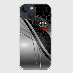 Чехол для iPhone 13 mini с принтом TOYOTA в Курске,  |  | auto | sport | toyota | авто | автомобиль | автомобильные | бренд | марка | машины | спорт | тойота