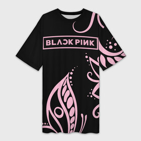 Платье-футболка 3D с принтом BlackPink в Курске,  |  | blackpink | ddu du ddu du | jennie | jisoo | k pop | lisa | rose | блекпинк | дду ду дду ду | дженни | джису | лисы | розэ