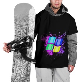Накидка на куртку 3D с принтом Windows ART в Курске, 100% полиэстер |  | art | microsoft | pc | windows | windows 10 | виндовс | виндоус | шиндовс