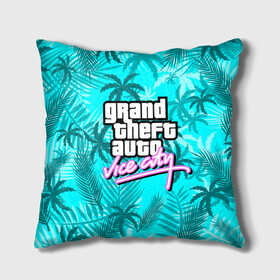 Подушка 3D с принтом GTA VICE CITY в Курске, наволочка – 100% полиэстер, наполнитель – холлофайбер (легкий наполнитель, не вызывает аллергию). | состоит из подушки и наволочки. Наволочка на молнии, легко снимается для стирки | grand theft auto | grove street | grove street 4 life | gta | gta 4 | gta 5 | gta sa | gta v | samp | san andreas | грув стрит | игры | самп | сан андреас