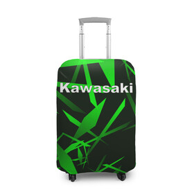 Чехол для чемодана 3D с принтом Kawasaki в Курске, 86% полиэфир, 14% спандекс | двустороннее нанесение принта, прорези для ручек и колес | kawasaki | moto | дорога | кавасаки | машина | мотокросс | мотоцикл | мотоциклы