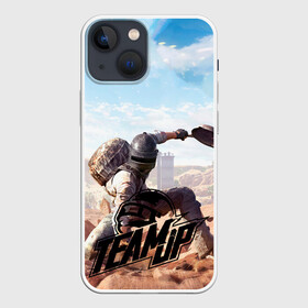 Чехол для iPhone 13 mini с принтом PUBG в Курске,  |  | battleground | game | gamer | playerunknown battleground | pubg | pubg mobile | royal battle | битва | детские | игра | мужские | оружие | пабж