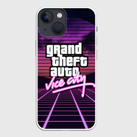 Чехол для iPhone 13 mini с принтом GTA VICE CITY в Курске,  |  | grand theft auto | grove street | grove street 4 life | gta | gta 4 | gta 5 | gta sa | gta v | gta vice city | neon | samp | san andreas | vice city | грув стрит | игры | неон | самп | сан андреас