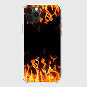 Чехол для iPhone 12 Pro с принтом  FIRE | ОГОНЬ в Курске, силикон | область печати: задняя сторона чехла, без боковых панелей | abstraction | bright | fire | geometry | hexagon | light | neon | paints | stripes | texture | triangle | абстракция | брызги | геометрия | искры | краски | неон | неоновый | огонь | соты | текстура