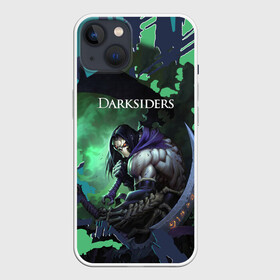 Чехол для iPhone 13 с принтом Darksiders 2 в Курске,  |  | darksiders 2 | апокалипсис | арт | верблюд | война | всадник | желтый | игра | компьютерная | конь | монстры | серый