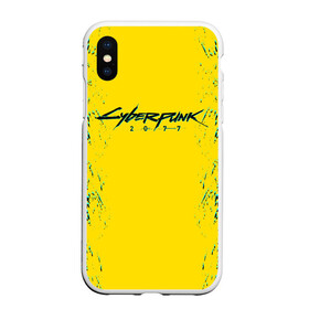 Чехол для iPhone XS Max матовый с принтом CYBERPUNK 2077 SAMURAI КИБЕРПАНК 2077 в Курске, Силикон | Область печати: задняя сторона чехла, без боковых панелей | cd project red | cyberpunk 2077 | demon | keanu reeves | samurai | smile | демон | киану ривз | киберпанк 2077 | самураи | смайл