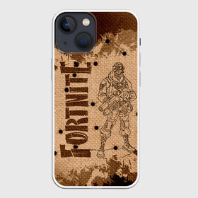 Чехол для iPhone 13 mini с принтом Fortnite в Курске,  |  | 2 | fortnite | killer | maniac | герои | гроза | дедпул | детей | для | игры | кровь | лама | мешок | молнии | новый | пистолет | ромбы | сезон | треугольники | фанат | ферма | фортнайт