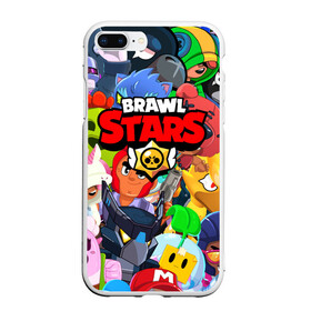 Чехол для iPhone 7Plus/8 Plus матовый с принтом BRAWL STARS ВСЕ БРАВЛЕРЫ в Курске, Силикон | Область печати: задняя сторона чехла, без боковых панелей | bibi | brawl stars | coach mike | crow | gale | leon | leon shark | max | mecha crow | mortis | mr.p | nani | phoenix | sally leon | sandy | spike | sprout | tara | virus 8 bit | werewolf | ворон | оборотень