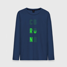 Мужской лонгслив хлопок с принтом Corona Run в Курске, 100% хлопок |  | russiarunning | бег | раша ранинг | спорт