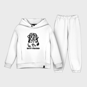 Детский костюм хлопок Oversize с принтом BEST FRIEND (Z) в Курске,  |  | best friend | dog | doggie | doggy | друг человека | другу | кинолог | лабрадор | мохнатый | пес | пёсель | пёсик | подарок | подруге | собака | собакен | собаки | собачка | собачнику