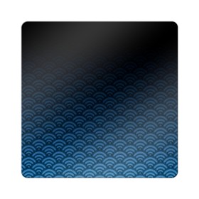 Магнит виниловый Квадрат с принтом Узор круги темный синий в Курске, полимерный материал с магнитным слоем | размер 9*9 см, закругленные углы | геометрия | градиент | круги | море | переход цвета | синий | текстура | темный | узор