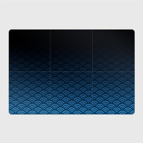 Магнитный плакат 3Х2 с принтом Узор круги темный синий в Курске, Полимерный материал с магнитным слоем | 6 деталей размером 9*9 см | геометрия | градиент | круги | море | переход цвета | синий | текстура | темный | узор