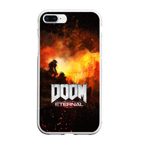 Чехол для iPhone 7Plus/8 Plus матовый с принтом DOOM ETERNAL в Курске, Силикон | Область печати: задняя сторона чехла, без боковых панелей | bethesda softworks | doom eternal | doomguy | id software | демоны | дум этернал | марс | палач рока | этернал