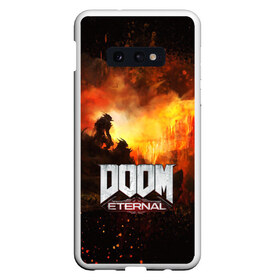 Чехол для Samsung S10E с принтом DOOM ETERNAL в Курске, Силикон | Область печати: задняя сторона чехла, без боковых панелей | bethesda softworks | doom eternal | doomguy | id software | демоны | дум этернал | марс | палач рока | этернал