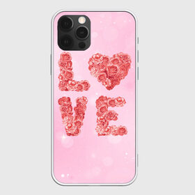 Чехол для iPhone 12 Pro Max с принтом Love Розы в Курске, Силикон |  | love | день влюбленных | день святого валентина | любовь | розочки | розы | романтика | цветы | я тебя люблю