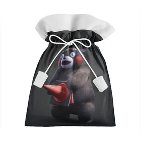 Подарочный 3D мешок с принтом Kumamon в Курске, 100% полиэстер | Размер: 29*39 см | Тематика изображения на принте: fire | for | glory | hell | japan | kumamon | of course | ofc | satan | the | иероглифы | кумамон | медведь | огонь | пожар | сатана | япония