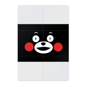 Магнитный плакат 2Х3 с принтом Kumamon в Курске, Полимерный материал с магнитным слоем | 6 деталей размером 9*9 см | Тематика изображения на принте: fire | for | glory | hell | japan | kumamon | of course | ofc | satan | the | иероглифы | кумамон | медведь | огонь | пожар | сатана | япония