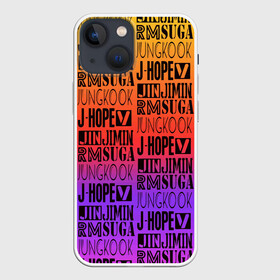 Чехол для iPhone 13 mini с принтом BTS в Курске,  |  | bangtan | bighit | boy | fake love | j hope | jimin | jin | jungkook | korea | kpop | live | luv | mic drop | rm | suga | v | with | бтс | кей | поп