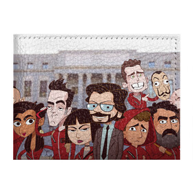 Обложка для студенческого билета с принтом La Casa de Papel (Z) в Курске, натуральная кожа | Размер: 11*8 см; Печать на всей внешней стороне | la casa de papel | netflix | берлин | бумажный дом | лиссабон | профессор | сальва | токио