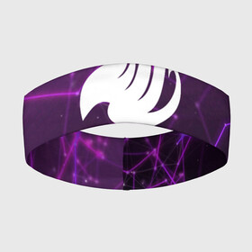 Повязка на голову 3D с принтом Helmet Fairy tail purple stripes в Курске,  |  | fairy tail | аниме | дружба | кино | любовь | магия | манга хиро масимы | мультфильм | сёнэн | сериалы | сказка | фейри тейл | фэнтези | хвост | хвост феи