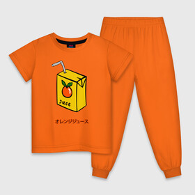 Детская пижама хлопок с принтом Orange Juce в Курске, 100% хлопок |  брюки и футболка прямого кроя, без карманов, на брюках мягкая резинка на поясе и по низу штанин
 | аниме | анимешник | апельсин | апельсиновый | банка | вкусности | детские | еда | иероглиф | иероглифы | каваи | коктейль | летний | море | надпись | напиток | няшные | отдых | пляж | сладости | сок