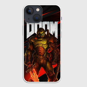 Чехол для iPhone 13 mini с принтом DOOM ETERNAL в Курске,  |  | demons | devil | doom | doom eternal | doom guy | doom slayer | hell | iddqd | slayer | ад | демоны | дум | палач рока