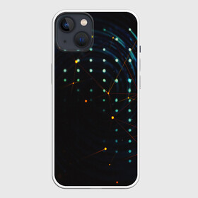 Чехол для iPhone 13 с принтом DIGITAL GEOMETRY в Курске,  |  | abstract | abstraction | color | fractal | geometry | paitnt | polygon | polygonal | psy | абстракция | геометрия | краски | неоновые | полигоны | психоделика | фрактал