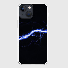 Чехол для iPhone 13 mini с принтом СТИХИЯ в Курске,  |  | color | colour | electricity | glim | glow | light | lights | neon | power | shine | молния | напряжение | неоновый | разряд | стихия | ток | удар | электричество