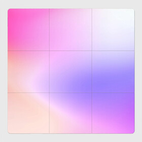Магнитный плакат 3Х3 с принтом светлый градиент розовый мода в Курске, Полимерный материал с магнитным слоем | 9 деталей размером 9*9 см | без логотипов | градиент | желтый | краска | кремовый | легкий | мода | нежный | пастельный | переход | плавный | простой | розовый | светлый | сиреневый | тай дай | тайдай | фиолетовый
