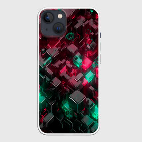 Чехол для iPhone 13 с принтом ABSTRACTION в Курске,  |  | abstract | abstraction | color | fractal | geometry | paitnt | polygon | polygonal | psy | абстракция | геометрия | краски | неоновые | полигоны | психоделика | фрактал