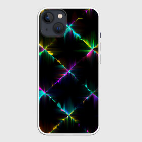 Чехол для iPhone 13 с принтом НЕОНОВАЯ ТЕКСТУРА в Курске,  |  | abstract | abstraction | color | fractal | geometry | paitnt | polygon | polygonal | psy | абстракция | геометрия | краски | неоновые | полигоны | психоделика | фрактал