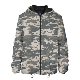 Мужская куртка 3D с принтом Цифровой камуфляж в Курске, ткань верха — 100% полиэстер, подклад — флис | прямой крой, подол и капюшон оформлены резинкой с фиксаторами, два кармана без застежек по бокам, один большой потайной карман на груди. Карман на груди застегивается на липучку | camo | camouflage | digital | military | pixel | армия | битва | военный | война | войска | войсковой | городской | для пустыни | камуфляж | милитари | нато | натовский | пиксели | пиксельный | пустынный | страйкболл