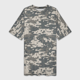 Платье-футболка 3D с принтом Цифровой камуфляж в Курске,  |  | Тематика изображения на принте: camo | camouflage | digital | military | pixel | армия | битва | военный | война | войска | войсковой | городской | для пустыни | камуфляж | милитари | нато | натовский | пиксели | пиксельный | пустынный | страйкболл