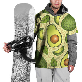 Накидка на куртку 3D с принтом Авокадо в Курске, 100% полиэстер |  | Тематика изображения на принте: авокадо | зеленый | лайм | листок