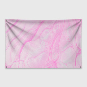 Флаг-баннер с принтом розовые разводы краска зефир в Курске, 100% полиэстер | размер 67 х 109 см, плотность ткани — 95 г/м2; по краям флага есть четыре люверса для крепления | абстракция | зефир | краска. разводы | нежный | повседневный | простой | светлый
