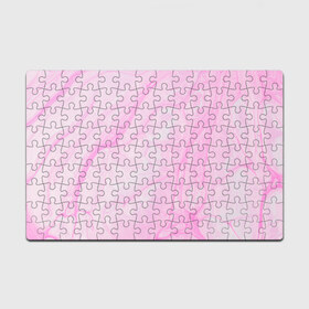 Пазл магнитный 126 элементов с принтом розовые разводы краска зефир в Курске, полимерный материал с магнитным слоем | 126 деталей, размер изделия —  180*270 мм | абстракция | зефир | краска. разводы | нежный | повседневный | простой | светлый