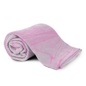 Плед 3D с принтом розовые разводы краска зефир в Курске, 100% полиэстер | закругленные углы, все края обработаны. Ткань не мнется и не растягивается | абстракция | зефир | краска. разводы | нежный | повседневный | простой | светлый