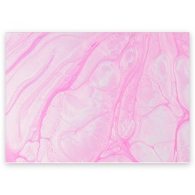 Поздравительная открытка с принтом розовые разводы краска зефир в Курске, 100% бумага | плотность бумаги 280 г/м2, матовая, на обратной стороне линовка и место для марки
 | абстракция | зефир | краска. разводы | нежный | повседневный | простой | светлый