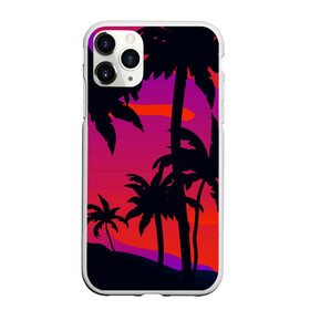 Чехол для iPhone 11 Pro Max матовый с принтом Тропический пляж в Курске, Силикон |  | арт | лето | море | океан | пальмы | пляж | поп | солнце | субтропики | тропики | тропические | цветы