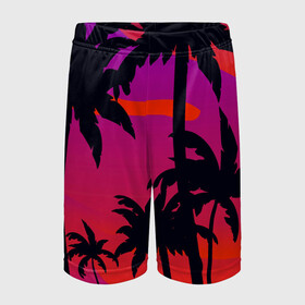 Детские спортивные шорты 3D с принтом Тропический пляж в Курске,  100% полиэстер
 | пояс оформлен широкой мягкой резинкой, ткань тянется
 | арт | лето | море | океан | пальмы | пляж | поп | солнце | субтропики | тропики | тропические | цветы