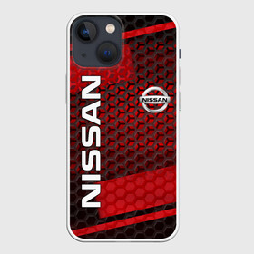 Чехол для iPhone 13 mini с принтом NISSAN в Курске,  |  | nissan | авто | автомобиль | логотип | марка | машина | надпись | нисан | ниссан | текстура