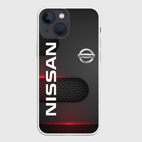 Чехол для iPhone 13 mini с принтом NISSAN в Курске,  |  | nissan | авто | автомобиль | логотип | марка | машина | надпись | нисан | ниссан | текстура