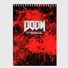 Скетчбук с принтом Doom Eternal в Курске, 100% бумага
 | 48 листов, плотность листов — 100 г/м2, плотность картонной обложки — 250 г/м2. Листы скреплены сверху удобной пружинной спиралью | bethesda softworks | doom eternal | doomguy | id software | демоны | дум этернал | марс | палач рока | этернал